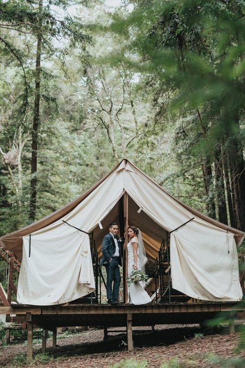plan a camping wedding