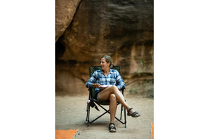 woman in folding chair Chair