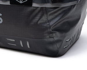 Black bag with visible branding on a white background