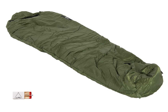 green sleeping bag