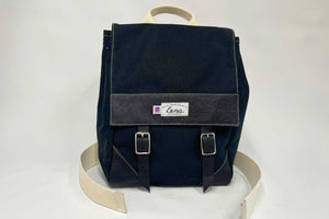 black canvas backpack