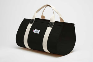 black firewood carrier