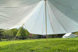 inside double door bell tent fly cover