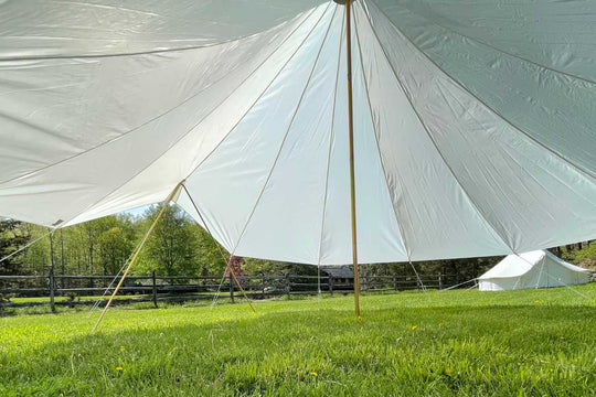 inside double door bell tent fly cover