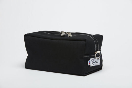 large black toiletry bag