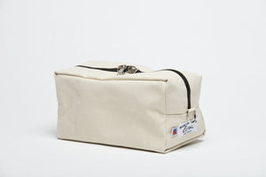 large white toiletry bag