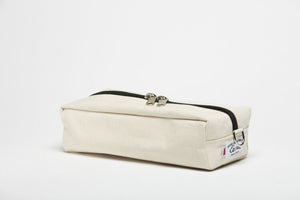 white canvas dopp kit