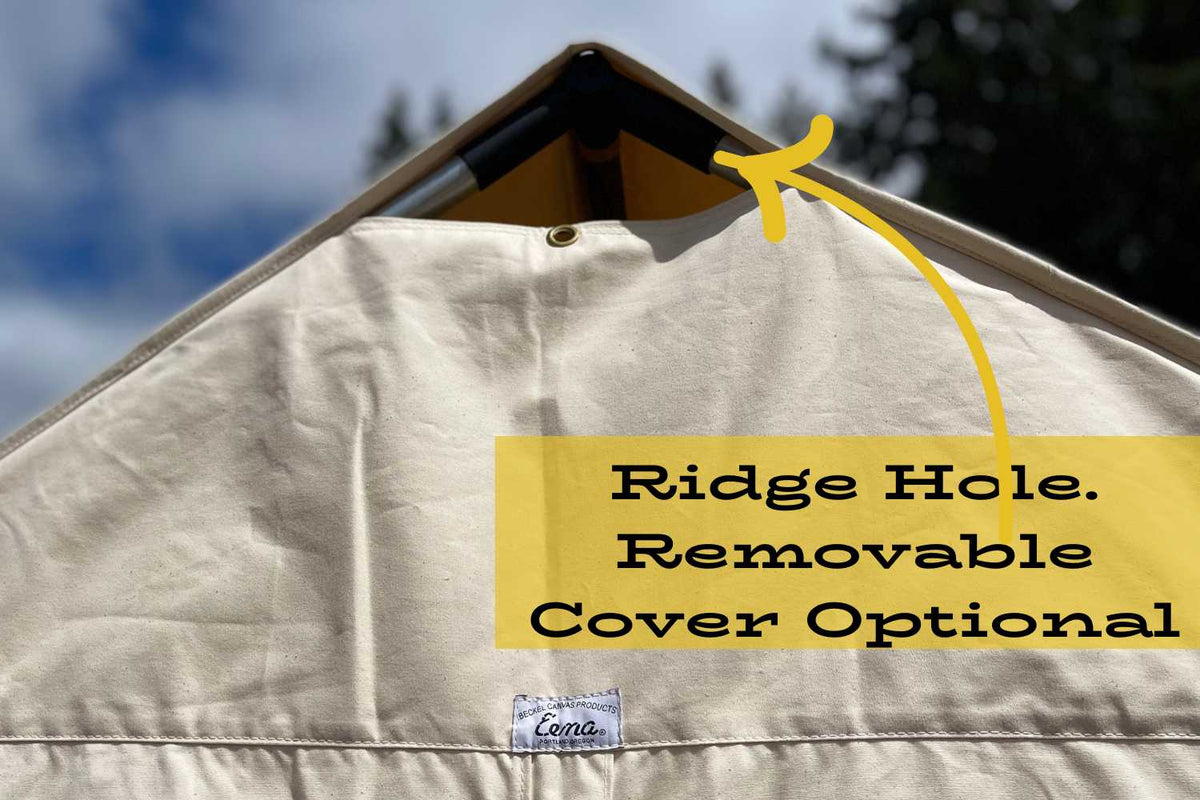 ridge hole on wall tent