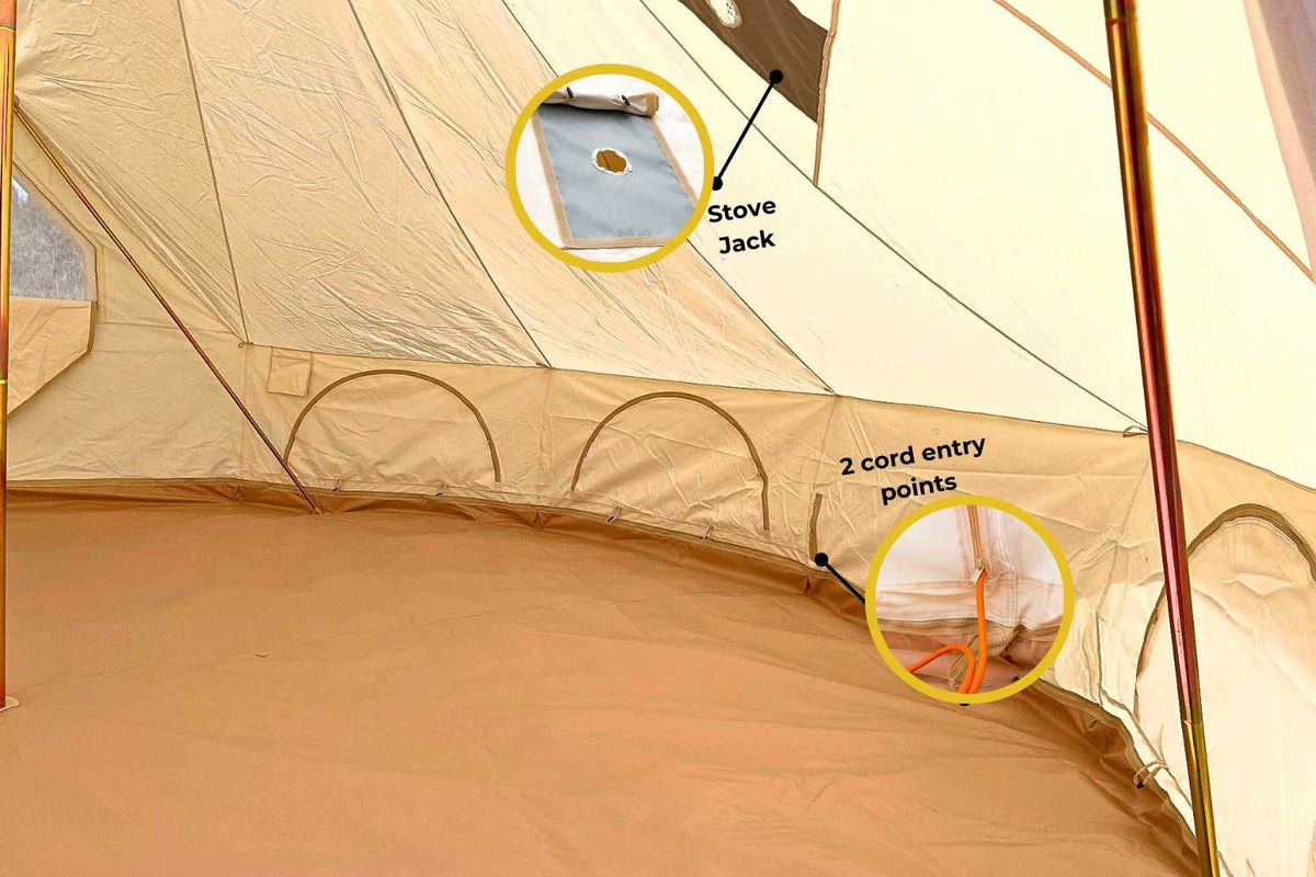 stove jack port for bell tent