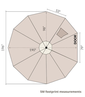 5M Bell Tent Floor Specs