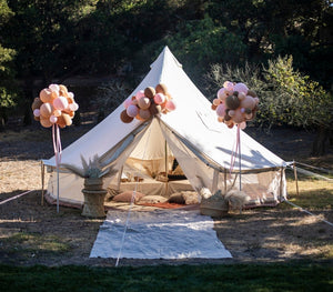 birthday glamping tent