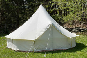 white duck canvas bell tent