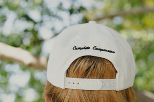 back of white hat