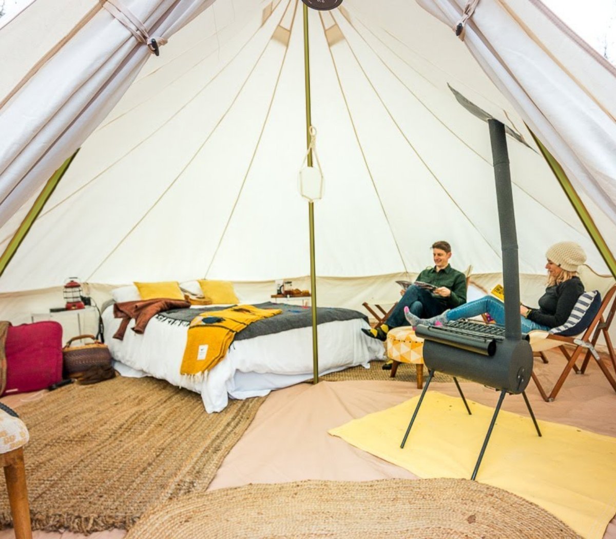 Bell tent stove jack