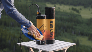 camping dish cleaning