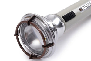 detail of barebones vintage flash light