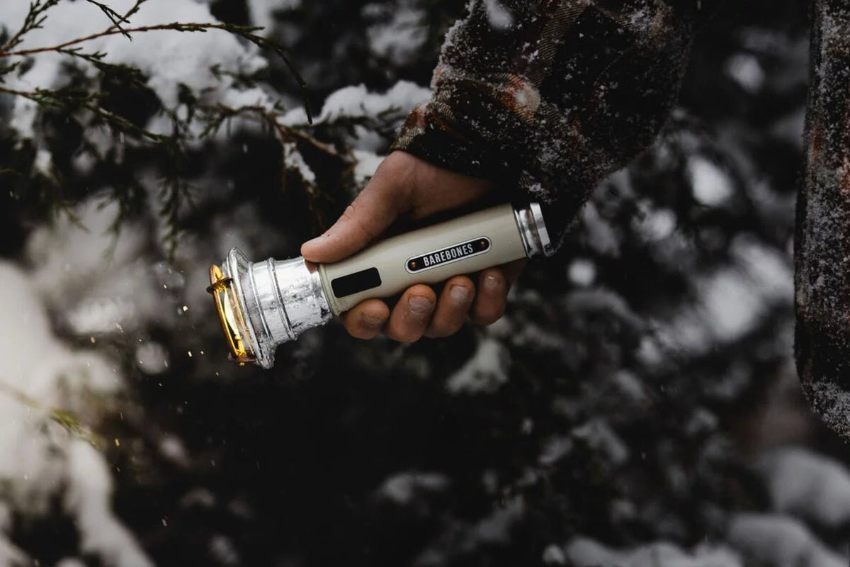 size of barebones flashlight in hand