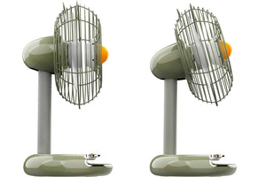 side profile of green fan