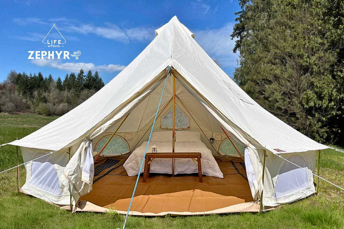 テント・タープ 5m Bell Tent  BOUTIQUE CAMPING 8 Person Tents For Sale - 5M Bell Tent - Life inTents