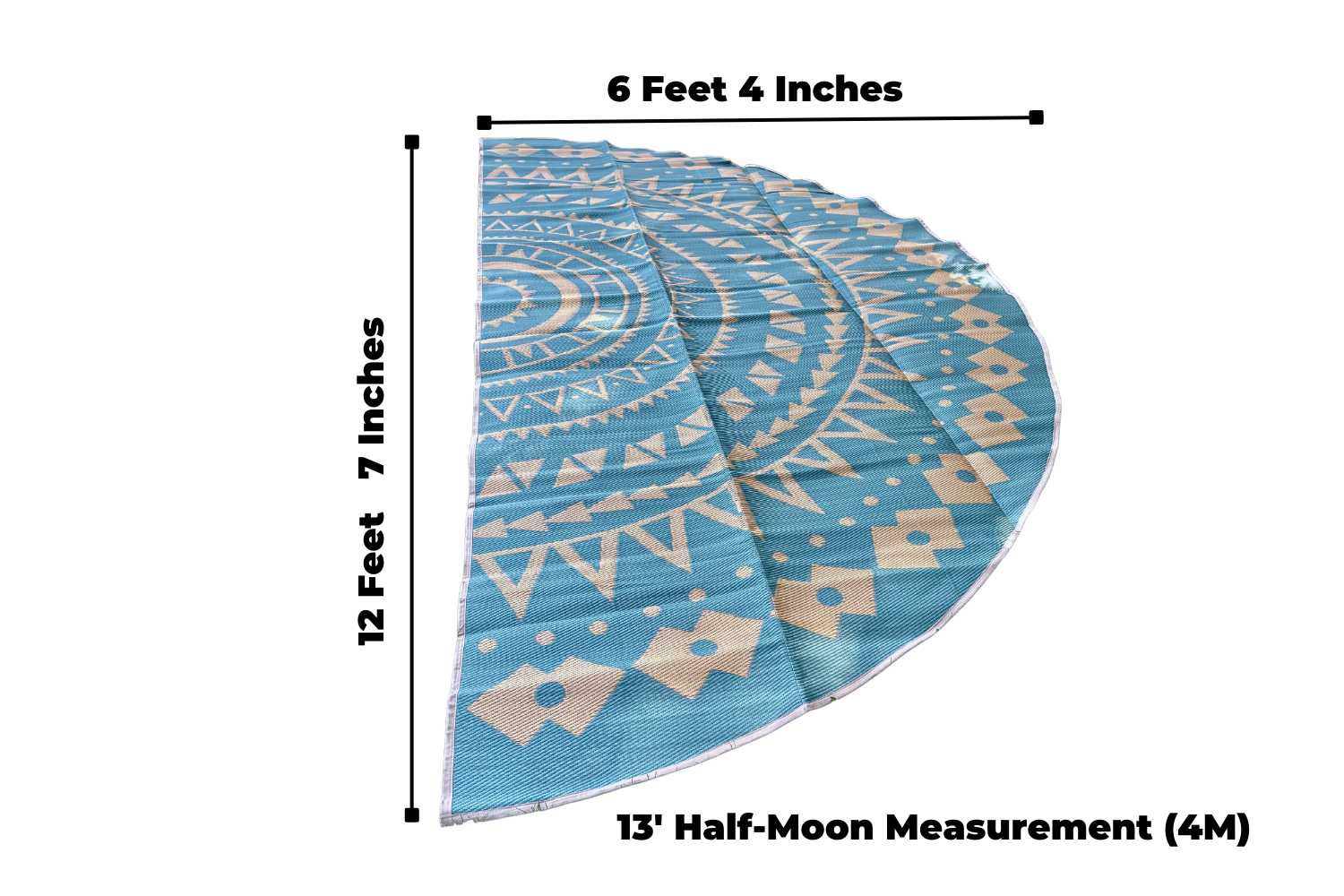 Boho Style Bell Tent Floor Matting Cover