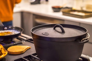 GSI Guidecast Dutch Oven on stovetop