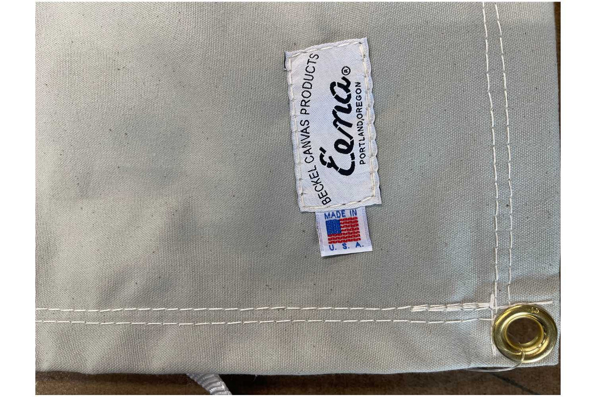 beckel canvas products Eena bedroll label