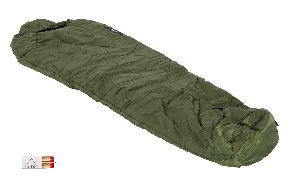 green sleeping bag