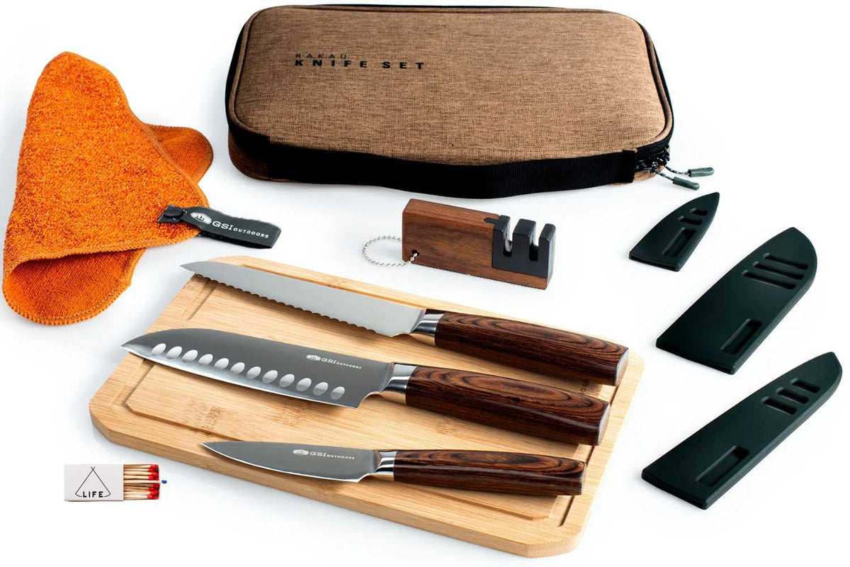 RAKAU Knives with LIT Logo