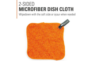 orange microfiber dish cloth from gsi