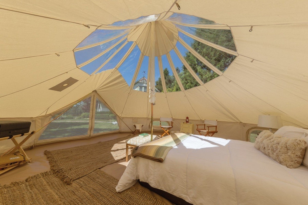 Life inTents inside of tent