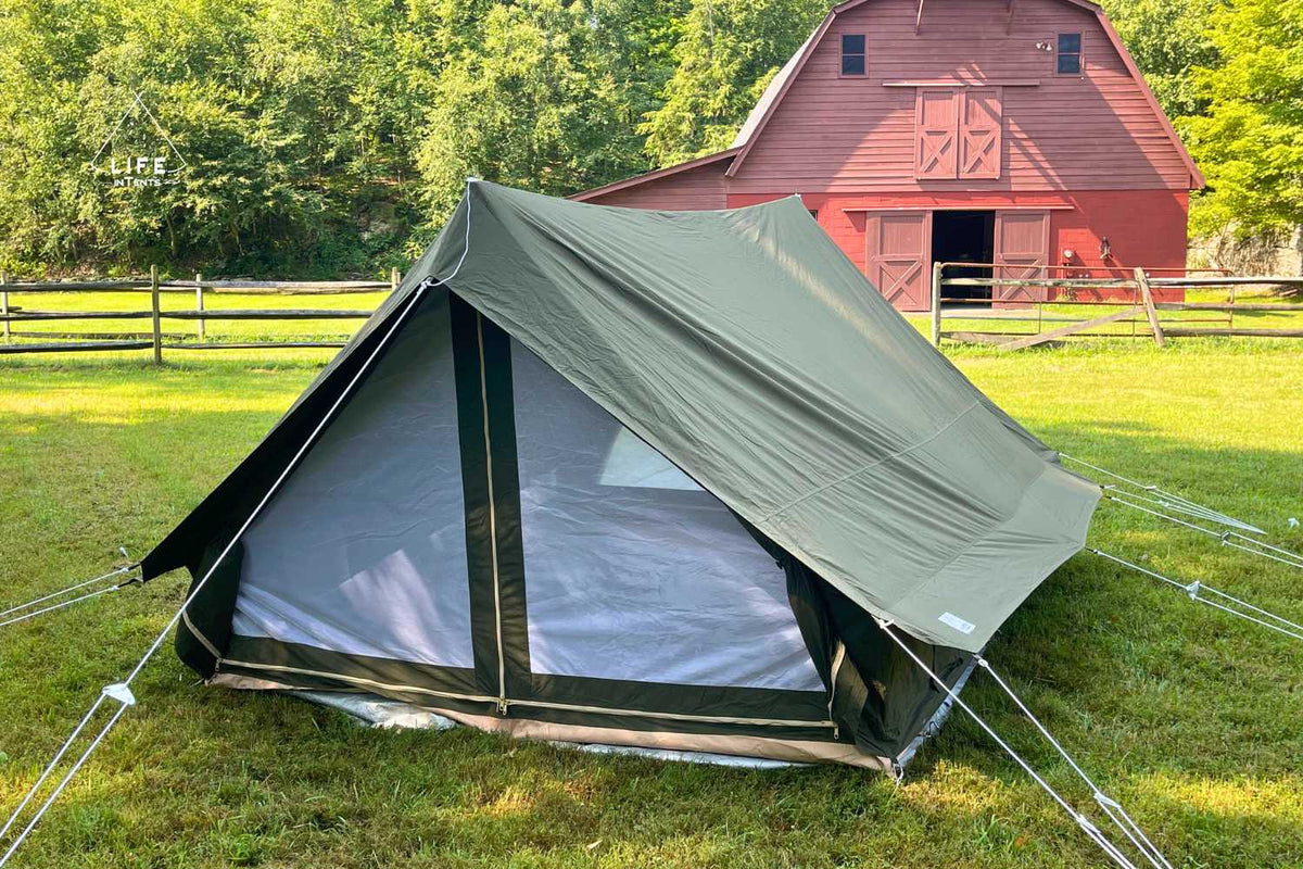 A Frame Ridge Tent Buy Canvas A-Frame Tents - Life inTents