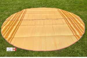 large circle outdoor matting for a tent