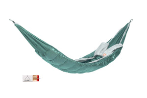 green puffer sleeping bag hammock grand trunk