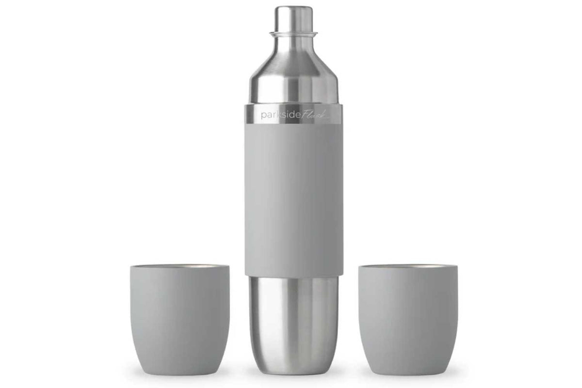 grey parkside highcamp flask