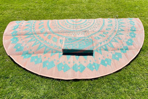 half circle matting for yurt