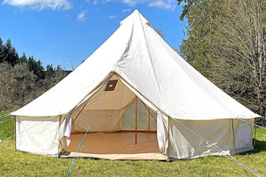 profile of bell tent with 2 doors