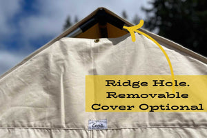 ridge hole on wall tent
