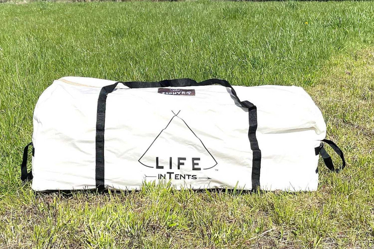 bag for zephyr bell tent on grass