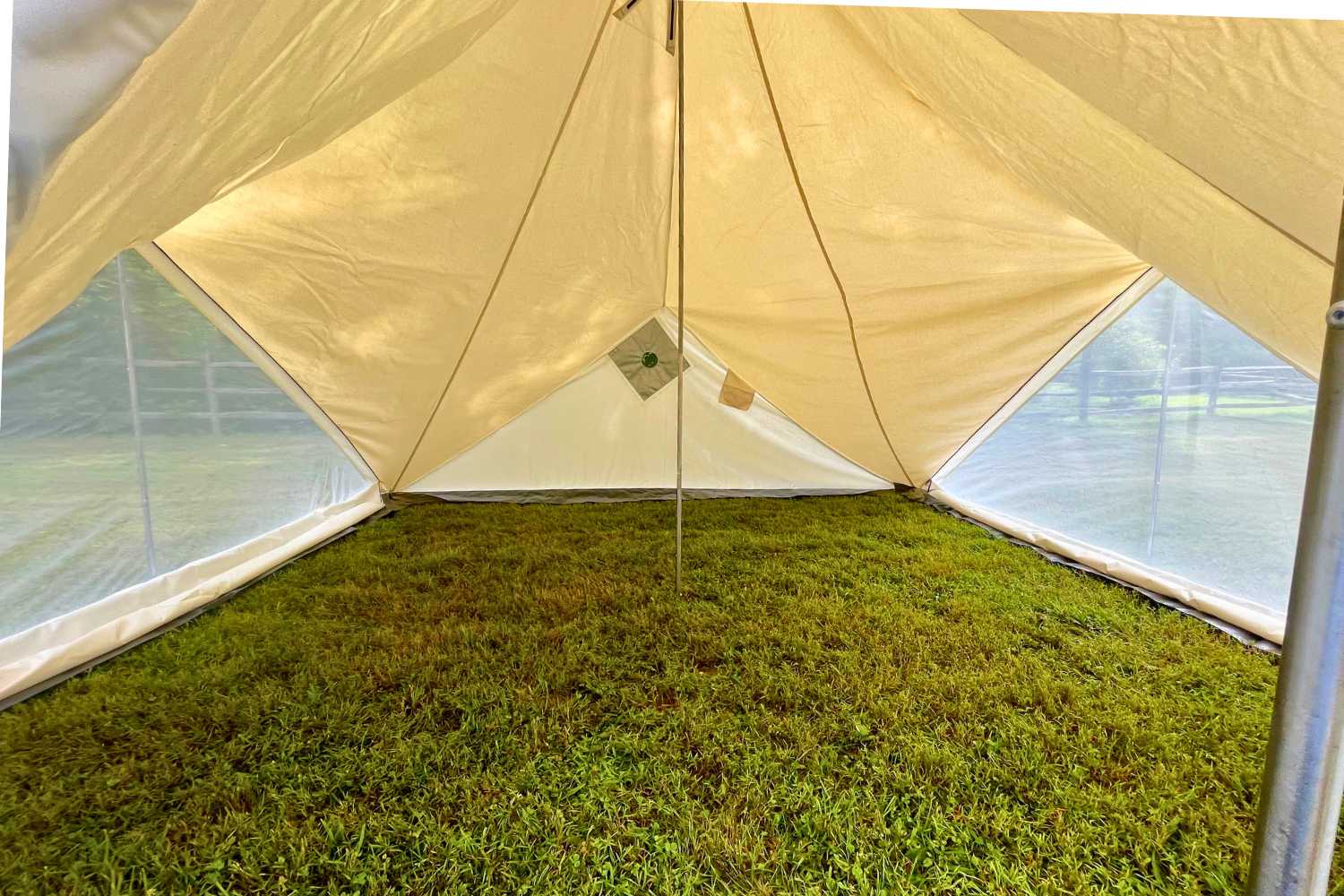 easy a tent valkanela 14' W x 14' L Eena Triangle Tent | Made in U.S.A