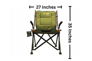 height of camping chair