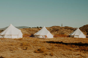 festival tents in desert