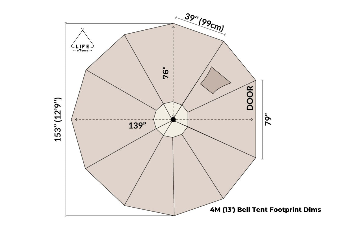 13&#39; bell tent floor measurements