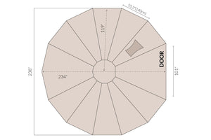 bell tent tarp dimensions 