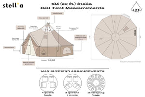 Tente d'observation des étoiles Stella™ de 20 pi (6 m)