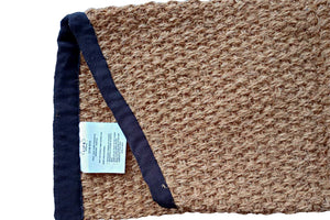 coir rug care label