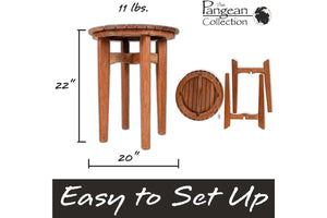 dimensions of wood byer table