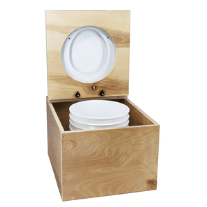 glamping toilet bucket