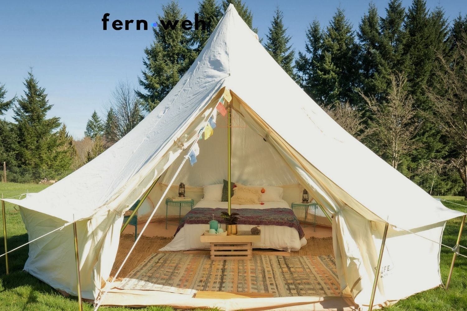 second hand bell tent REPAIRED 16’ (5M) Fernweh™ bell tent