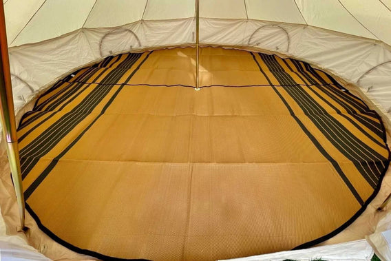 Striped Bell Tent Floor Matting Cover | 13' (4M) Size