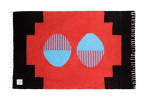 Horizon Blanket Black Red